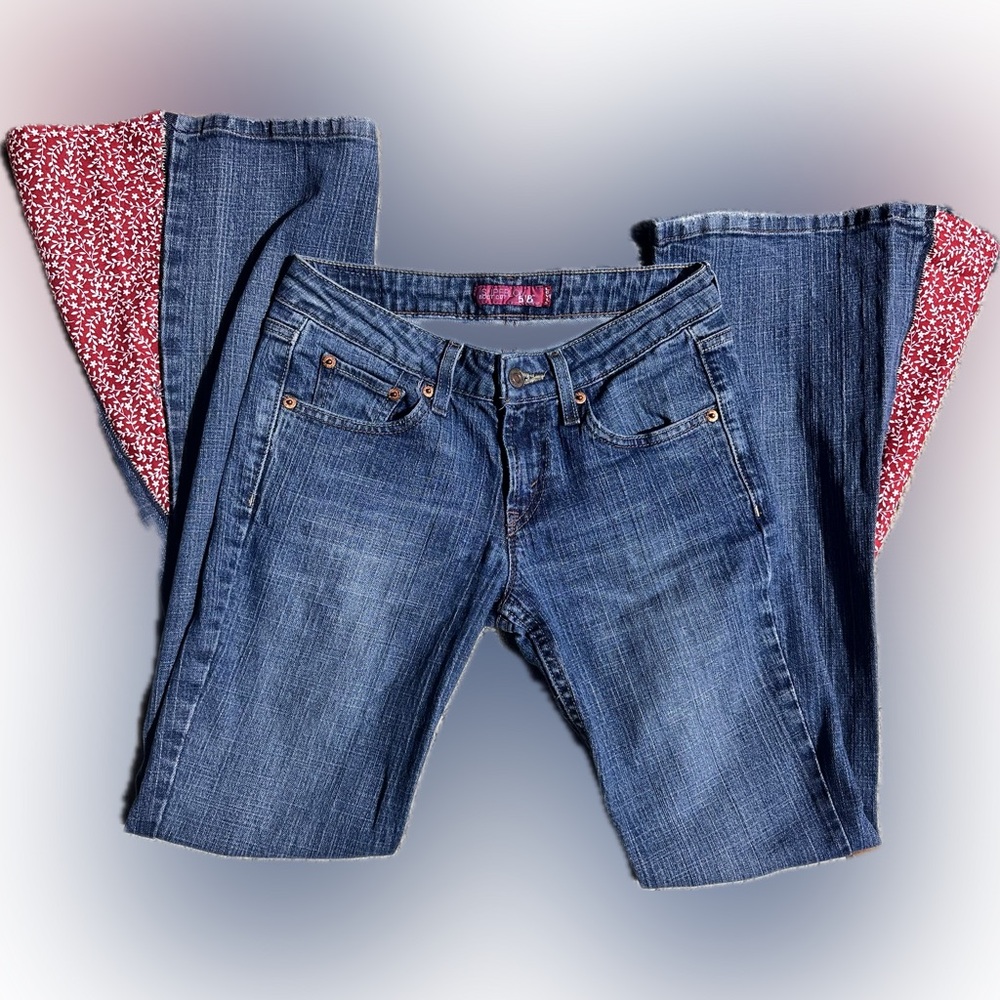 Custom Levi’s Flare Jeans  One of a kind!